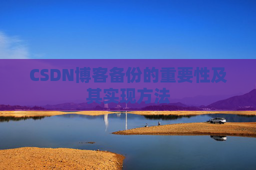 CSDN博客备份的重要性及其实现方法